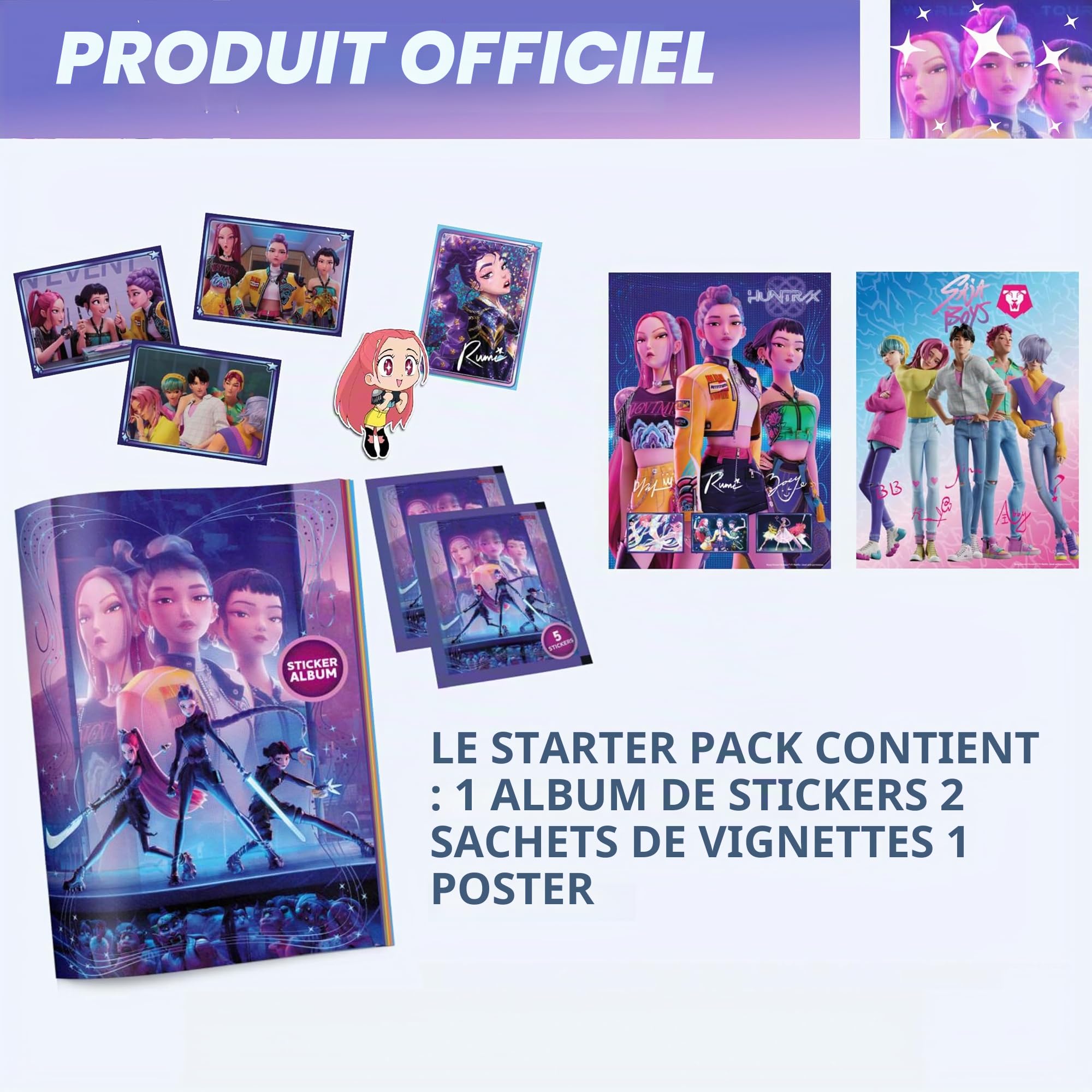 Album K-Pop Demon Hunters avec 2 pochettes et poster offert – Image 2