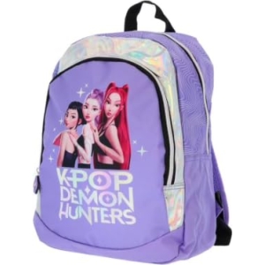 Sac à dos enfant K-Pop Demon Hunters violet maternelle et CP
