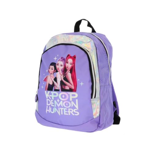 Sac à dos enfant K-Pop Demon Hunters violet maternelle et CP