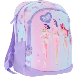 Sac à dos enfant K-Pop Demon Hunters maternelle et CP violet rose
