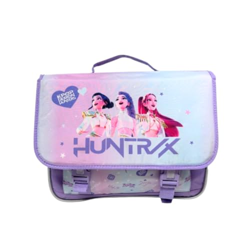 Cartable scolaire K-Pop Demon Hunters violet 32x14x41 cm