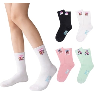Chaussettes K-Pop Demon Hunters lot de 4 paires enfant taille 35-37