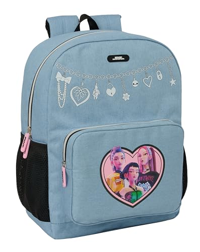 Sac à dos scolaire K-Pop Demon Hunters HUNTR/X adaptable chariot 43 cm