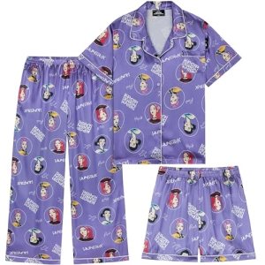 Pyjama 3 pièces K-Pop Demon Hunters HUNTR/X fille violet