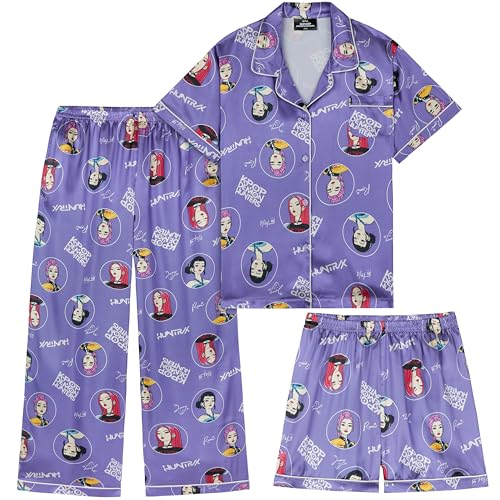 Pyjama 3 pièces K-Pop Demon Hunters HUNTR/X fille violet