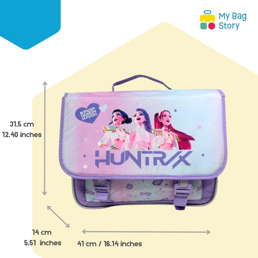 Cartable scolaire K-Pop Demon Hunters violet 32x14x41 cm – Image 4