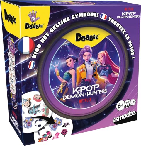 Jeu Dobble K-Pop Demon Hunters Asmodee - édition française et néerlandaise