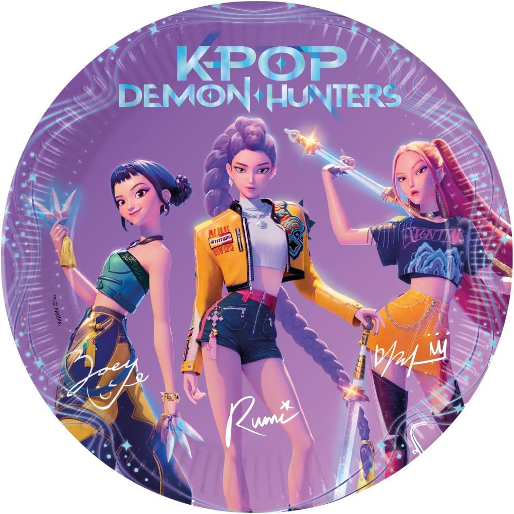 Kit de fête d'anniversaire K-Pop Demon Hunters pour 8 enfants – Image 2
