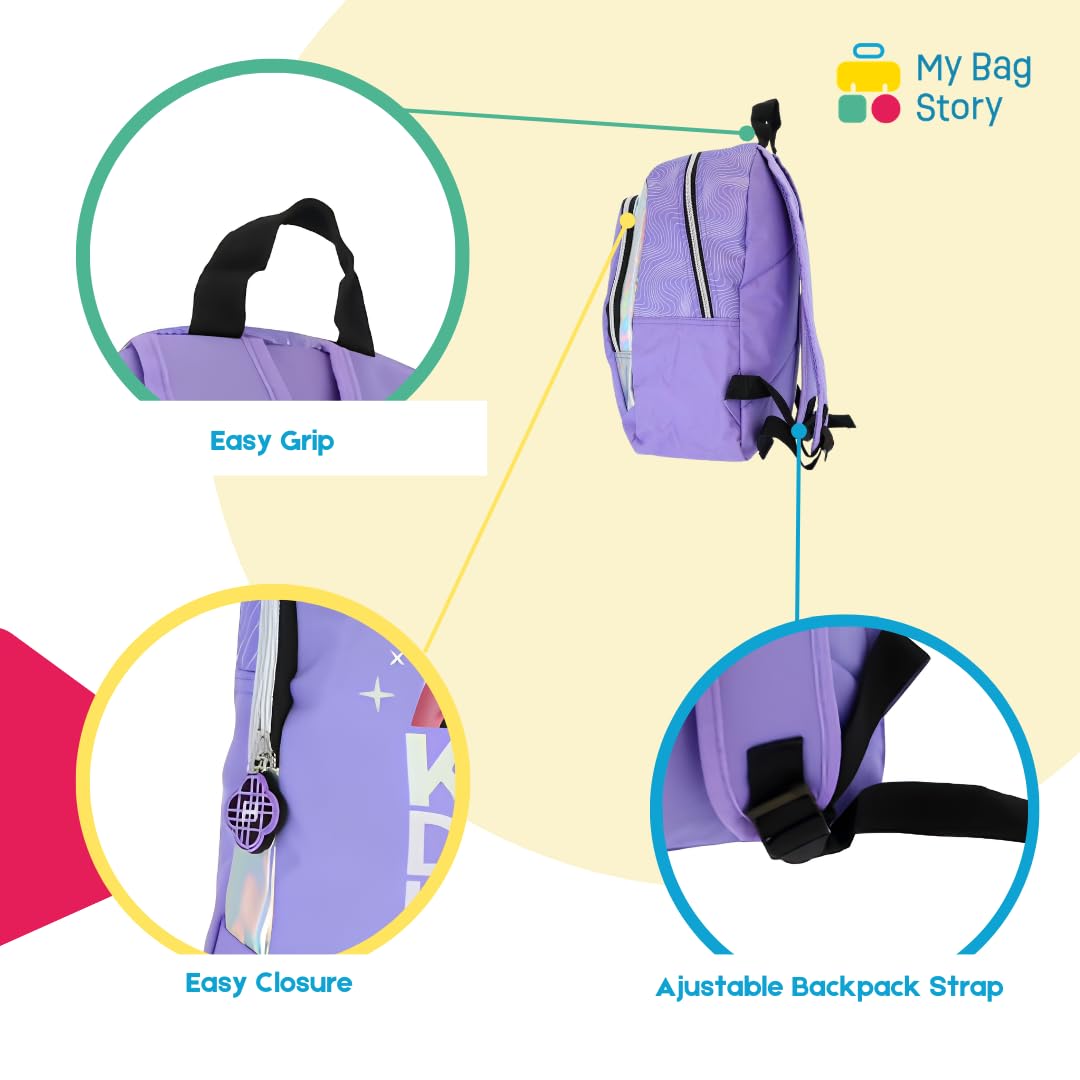 Sac à dos enfant K-Pop Demon Hunters violet maternelle et CP – Image 6