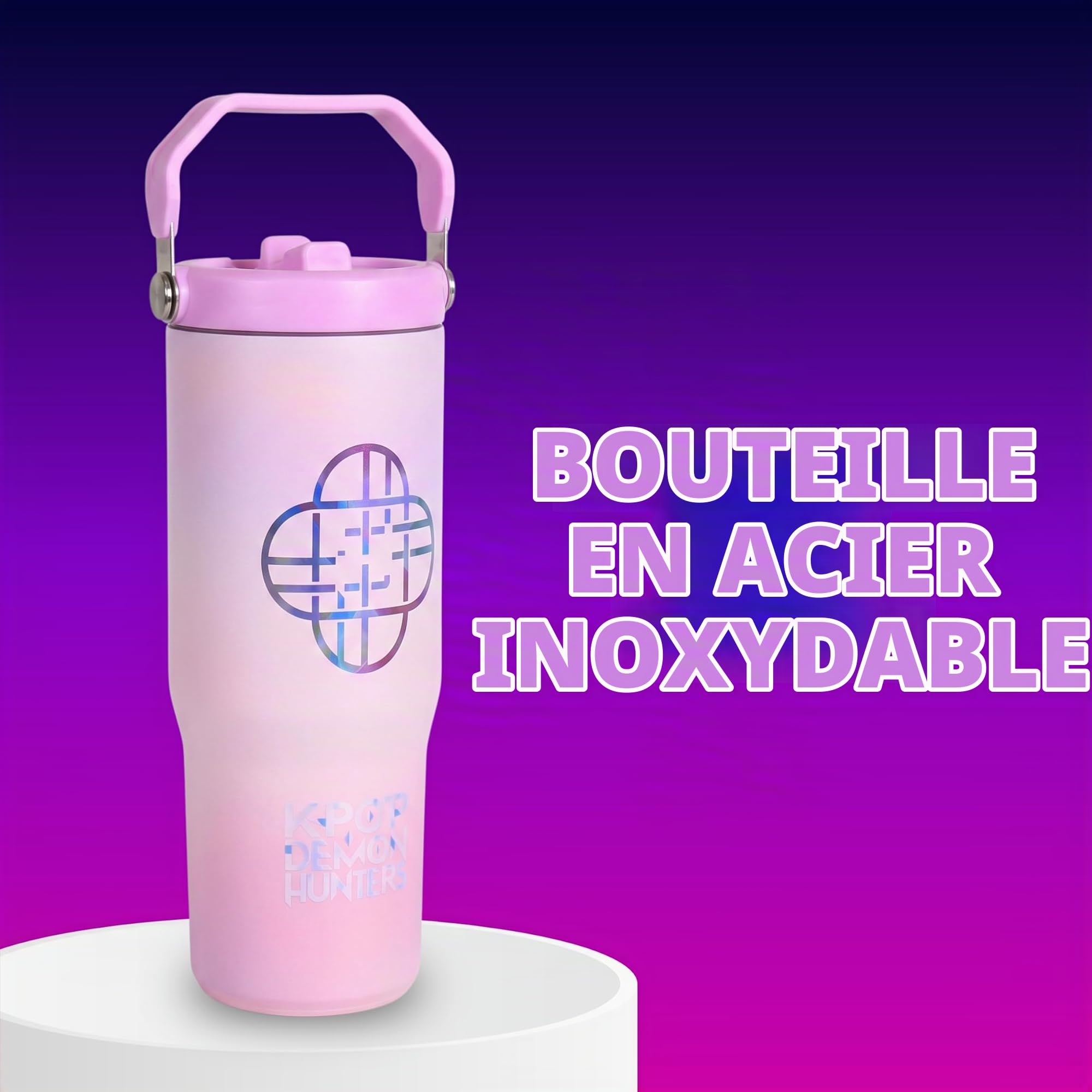 Gourde isotherme K-Pop Demon Hunters en acier inoxydable 850 ml – Image 2