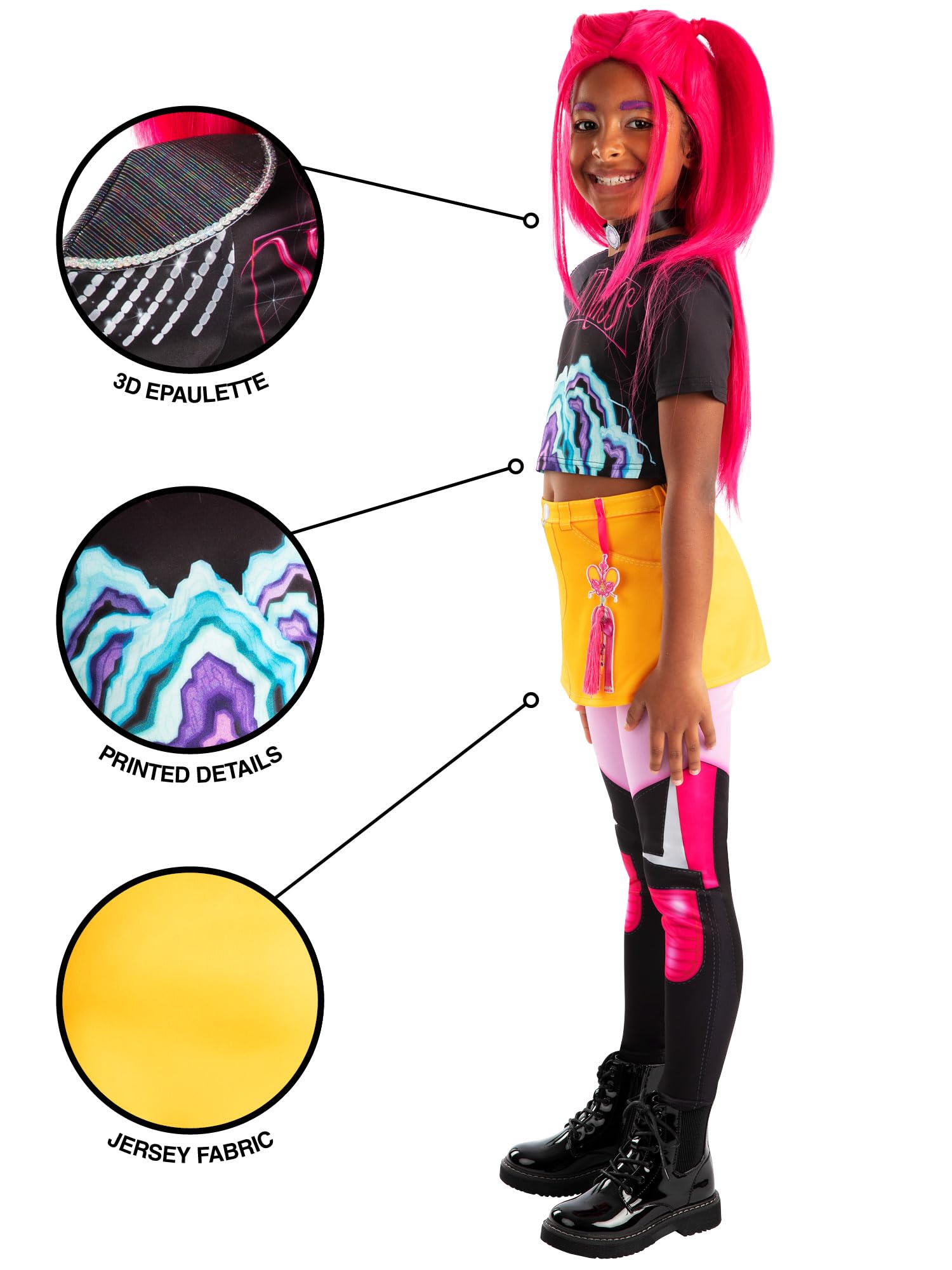 Déguisement Mira K-Pop Demon Hunters enfant 9-10 ans – Image 3
