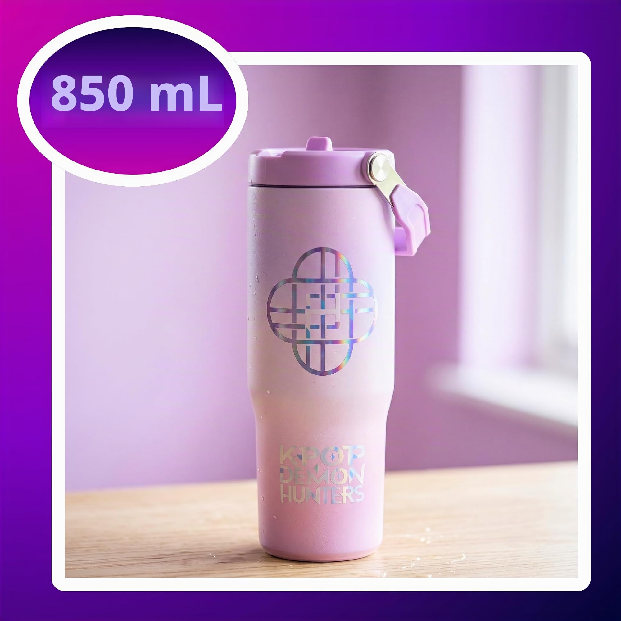Gourde isotherme K-Pop Demon Hunters en acier inoxydable 850 ml – Image 6