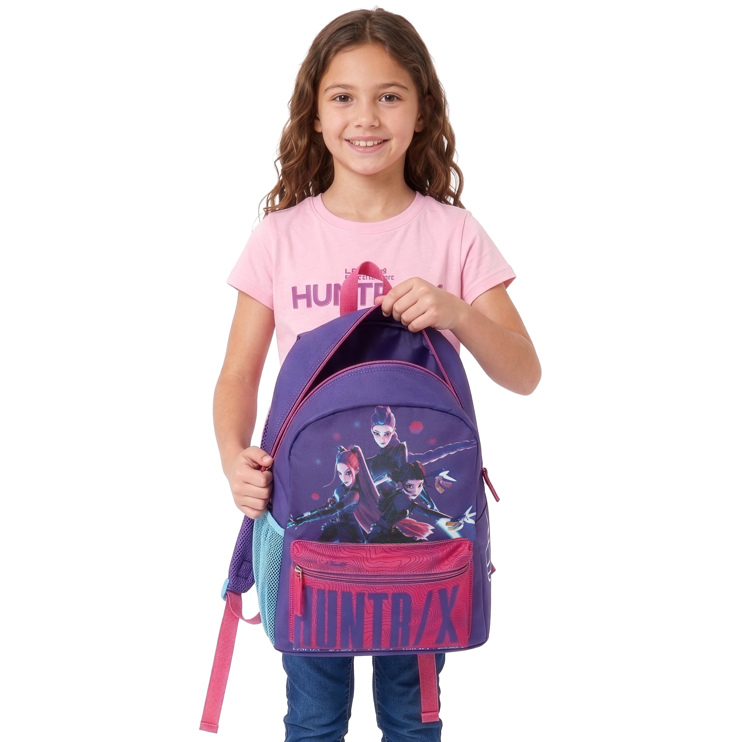 Sac à dos enfant K-Pop Demon Hunters Huntrix violet taille unique – Image 3