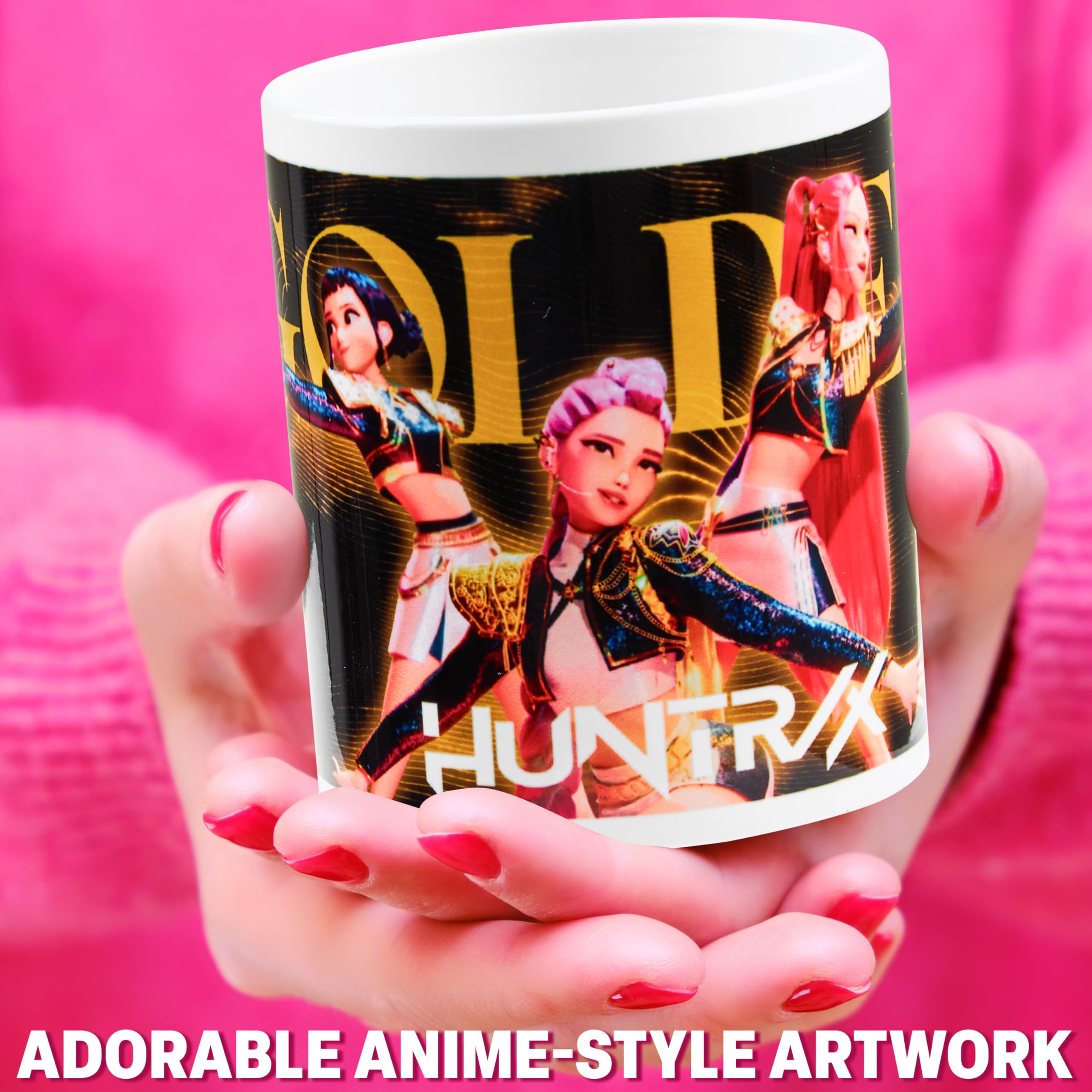 Mug K-Pop Demon Hunters HUNTR/X céramique 315 ml blanc Honmoon – Image 2