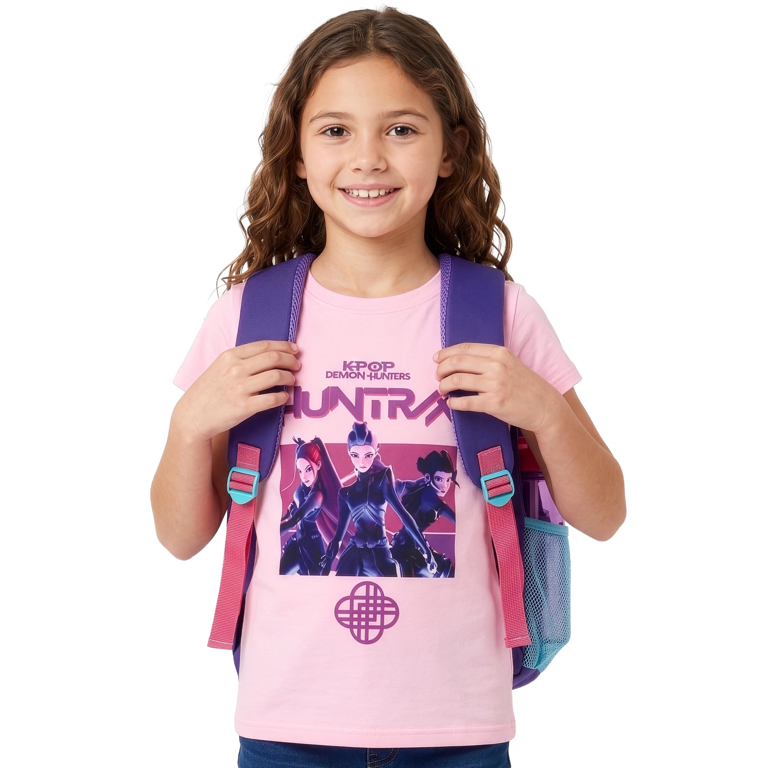 Sac à dos enfant K-Pop Demon Hunters Huntrix violet taille unique – Image 4