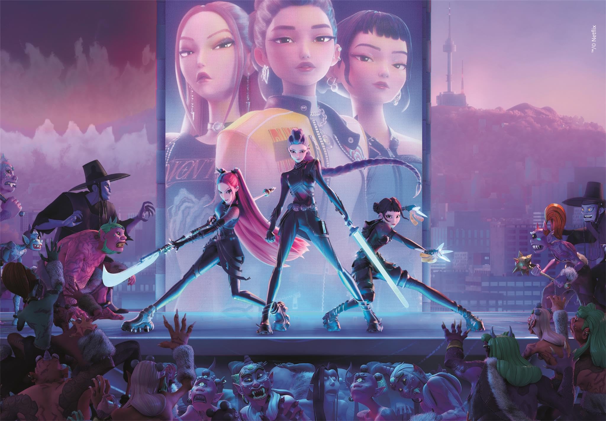 Puzzle K-Pop Demon Hunters 1000 pièces 70x50 cm – Image 2
