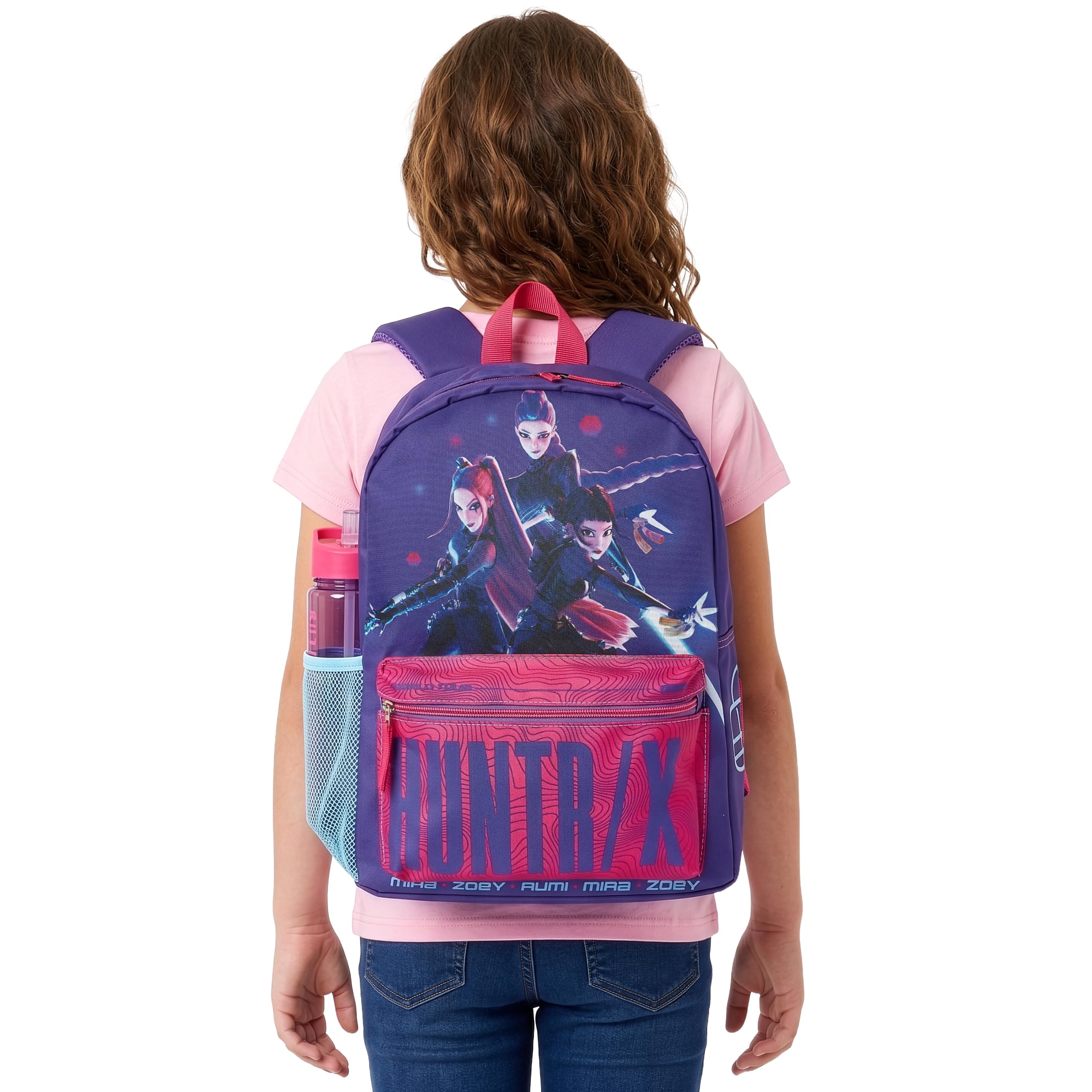 Sac à dos enfant K-Pop Demon Hunters Huntrix violet taille unique – Image 2